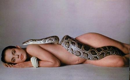 Nastassja Kinski and Burmese python