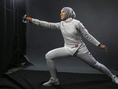 Fencer Ibtihaj Muhammad is set to become the first U.S. athlete to compete in the Olympics while wearing a hijab. 