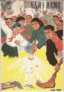 poster for the Four Pests Campaign of 1958