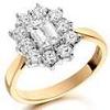 diamond cluster ring