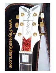 Payless Guitars offers this fake Gretsch White Falcon - a model used famously by rocker Neil Young - for $210. Genuine Gretsch models typically run around $3,000. 