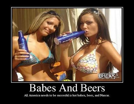 babes, beer and nascar