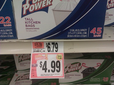 13 gallon kitchen bags - 45 count