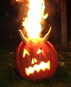 christian pumpkin burning
