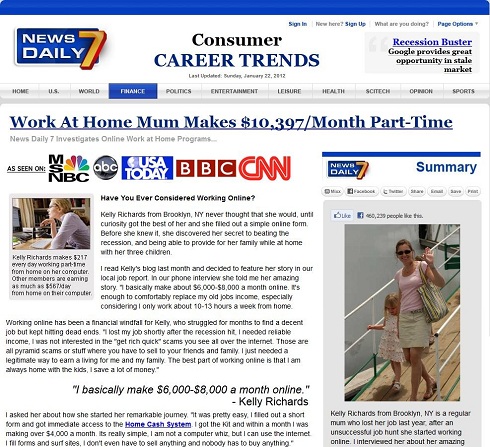 fake work from home scam