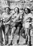 women of the Palmach at Ein Gedi, 1942