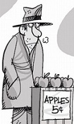 selling apples during the depression