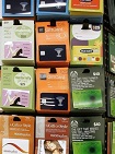 display of gift cards