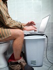 Internet via toilet bowl
