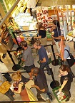 Customers waiting in line to check out at the Whole Foods on Houston Street in New York City's East Village.