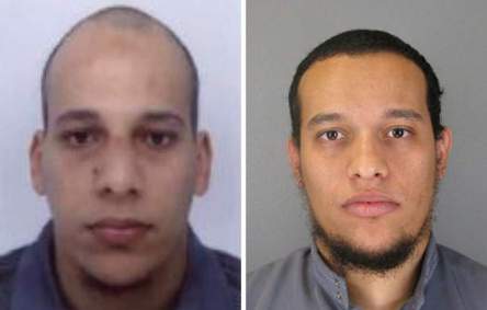 Brothers Cherif (left) and Said Kouachi.