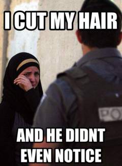 I cut my hair and he didn't even notice