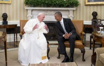 Pope Francis - Obama - two peas in a pod