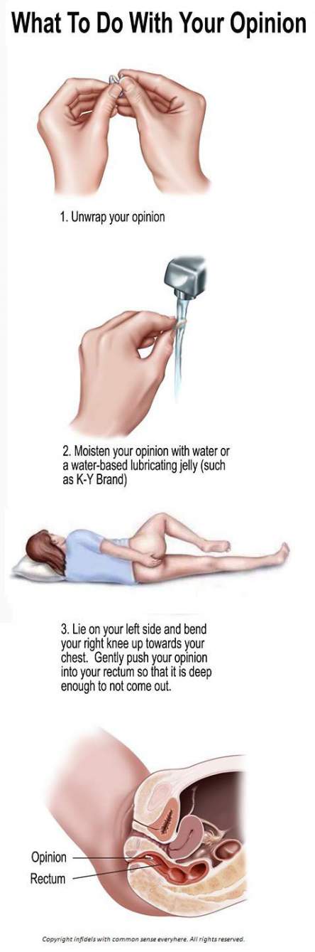 what to do with your opinion