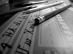 Reading for a school test