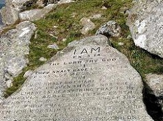 Ten commandments on top of Buckland Beacon