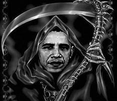 Obama as the grim reaper (health care death panels)