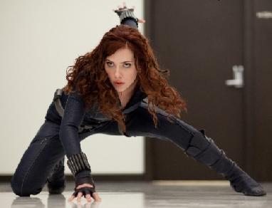 Scarlett Johansson in her role as Black Widow in Iron Man 2