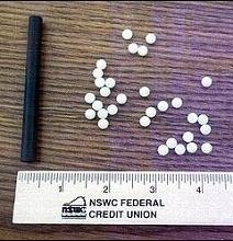 Spotsylvania High School student Andrew Mikel II, 14, blew these pellets at students. 