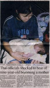 Wanwisa Janmuk gave birth in February 2001 to a girl at a hospital in Phetchabun, a northern province of Thailand. The father was her 27-year-old husband