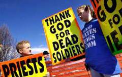 westboro idiots protesting military funerals