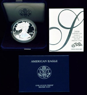 The American Eagle 2008 One Ounce Silver Proof Coin