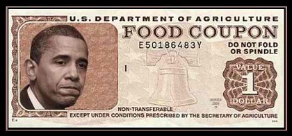 Obama on a food stamp