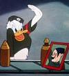 Donald Duck as a Hitler-saluting Nazi in the 1942 Disney propaganda cartoon Der Fuehrer's Face