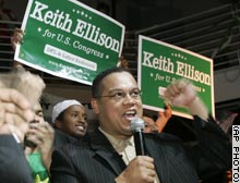 Ellison urged an immediate pullout of US troops from Iraq 