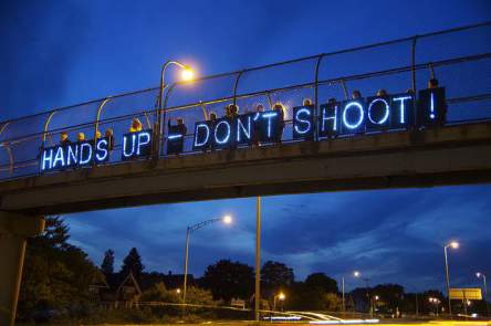 hands up - don't shoot lie