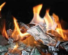 money burning