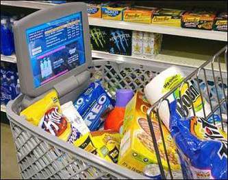 shopping carts with video player