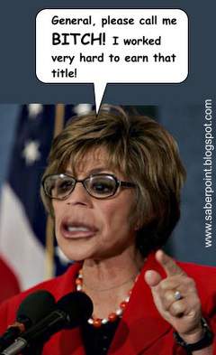 Sen. Barbara Boxer, D-Calif., shown here, scolded an Army brigadier general for calling her 'ma'am.'