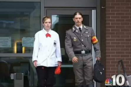 What kind of guy wears a full Nazi uniform to a child custory hearing?