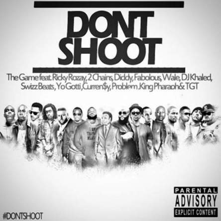 A group of rappers including the Game, Diddy and 2 Chains recorded the single 'Dont Shoot' about the police shooting of Michael Brown.