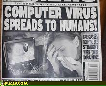 computer virus spreads to humans