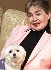 Leona Helmsley and her dog Trouble