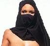 Beautiful women wearing only a head covering