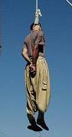 Four Iranian criminals are hanged in public in the southern city of Shiraz 05 September 2007. Iran executed today 21 criminals in a single day, the latest of a growing number of executions in a crackdown which officials say is aimed at improving security in society. AFP PHOTO/STR