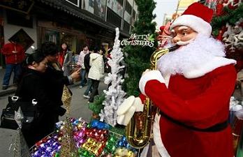 Christmas Shoppers in China