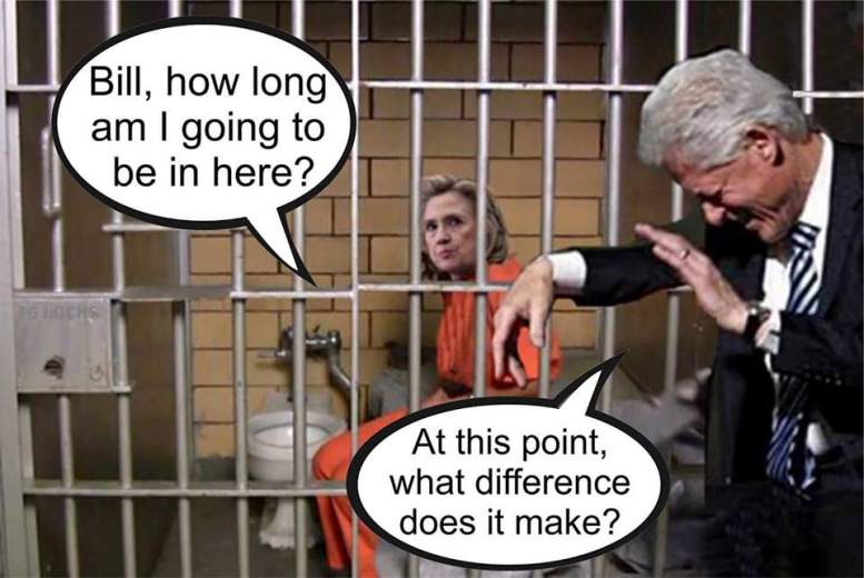 Image result for Hillary in Jail