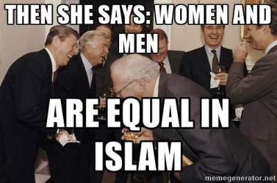 women and men are NOT equal in Islam