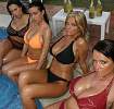 These four younger ladies used to be older ladies who lived in Naples, Italy