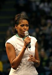 Michelle Obama at the Barack Rally at UCLA
