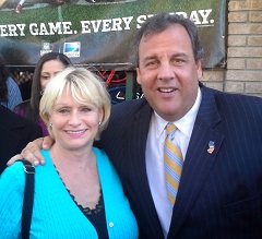 My Wife Ann with Gov. Christie - 27 Sep 2013