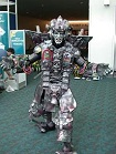 This guy is part of a band called The Killer Robots