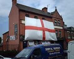 Giant St George's flag