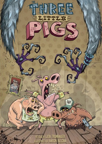 graphic novel cover - the three little pigs