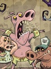 graphic novel cover - the three little pigs
