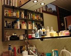 bathroom shelves